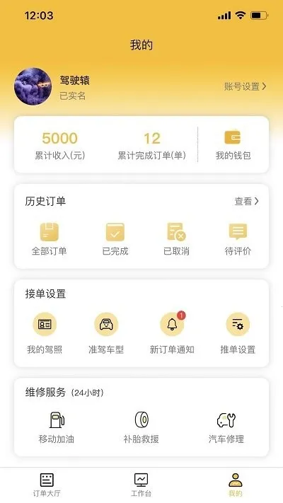驾驶辕司机(司机接单) 驾驶辕司机(司机接单)