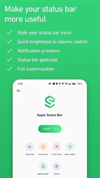 Super Status Bar(״̬����ǿ����)v2.12.1 �ٷ������ͼ