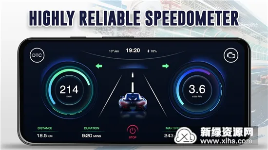 Speedometer One(GPS���ٹ���)v1.9.8 �ֻ����ͼ